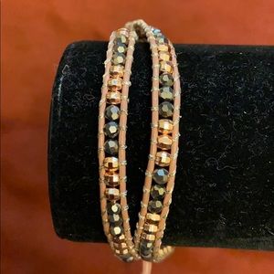 Never worn Stella & Dot Rose Gold Wrap Bracelet